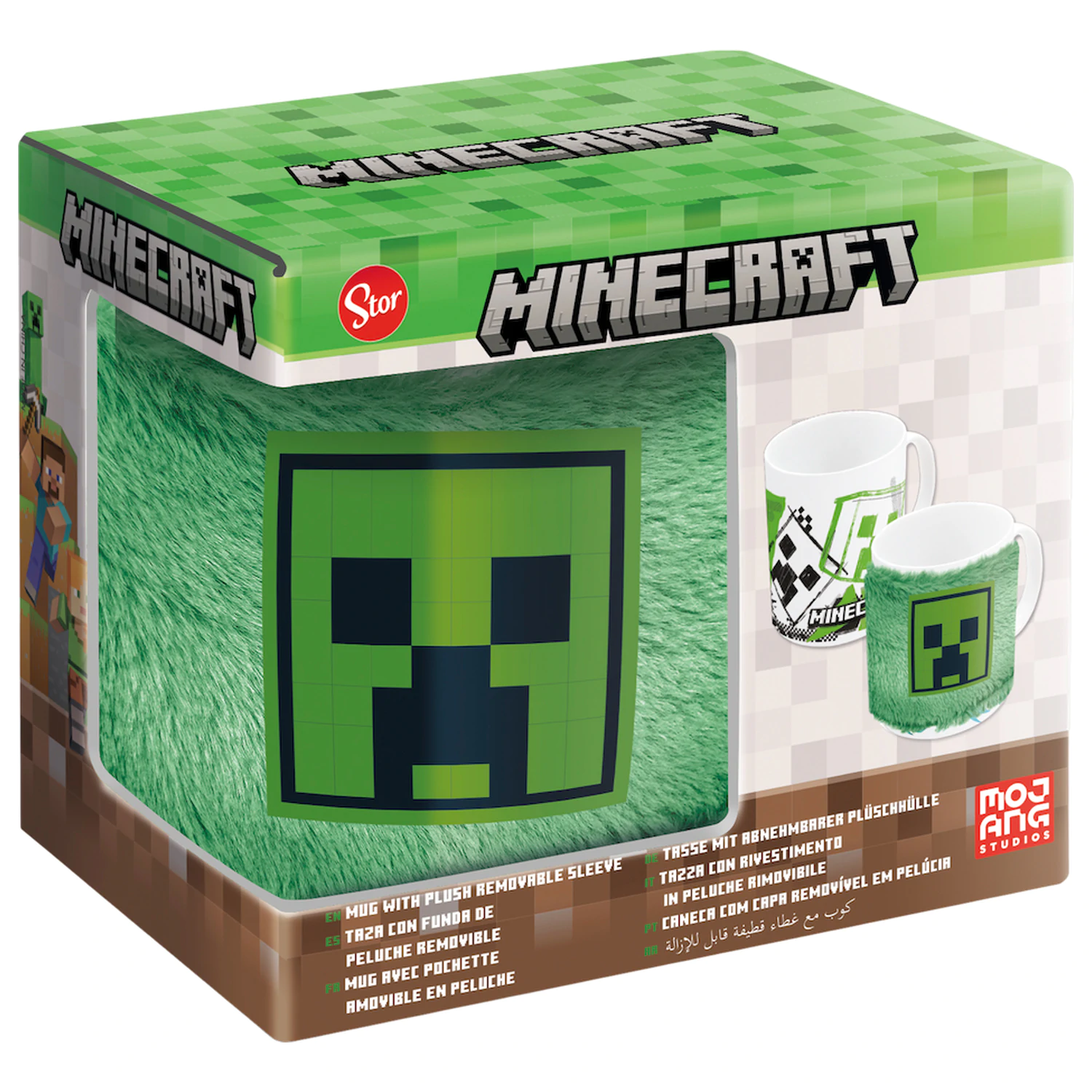 Minecraft Plush Sleeve Mug 325ml product photo