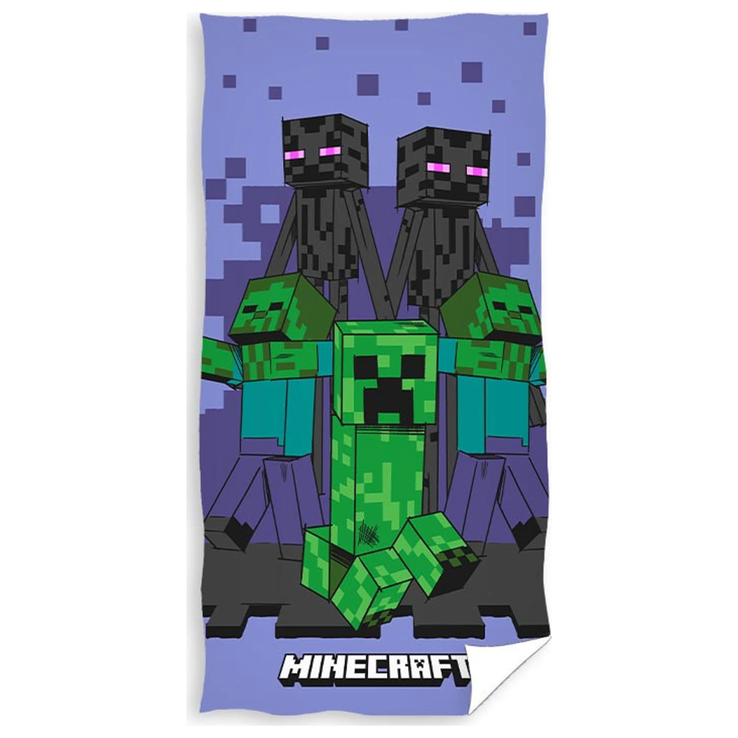 Minecraft Purple Attack Towel product photo