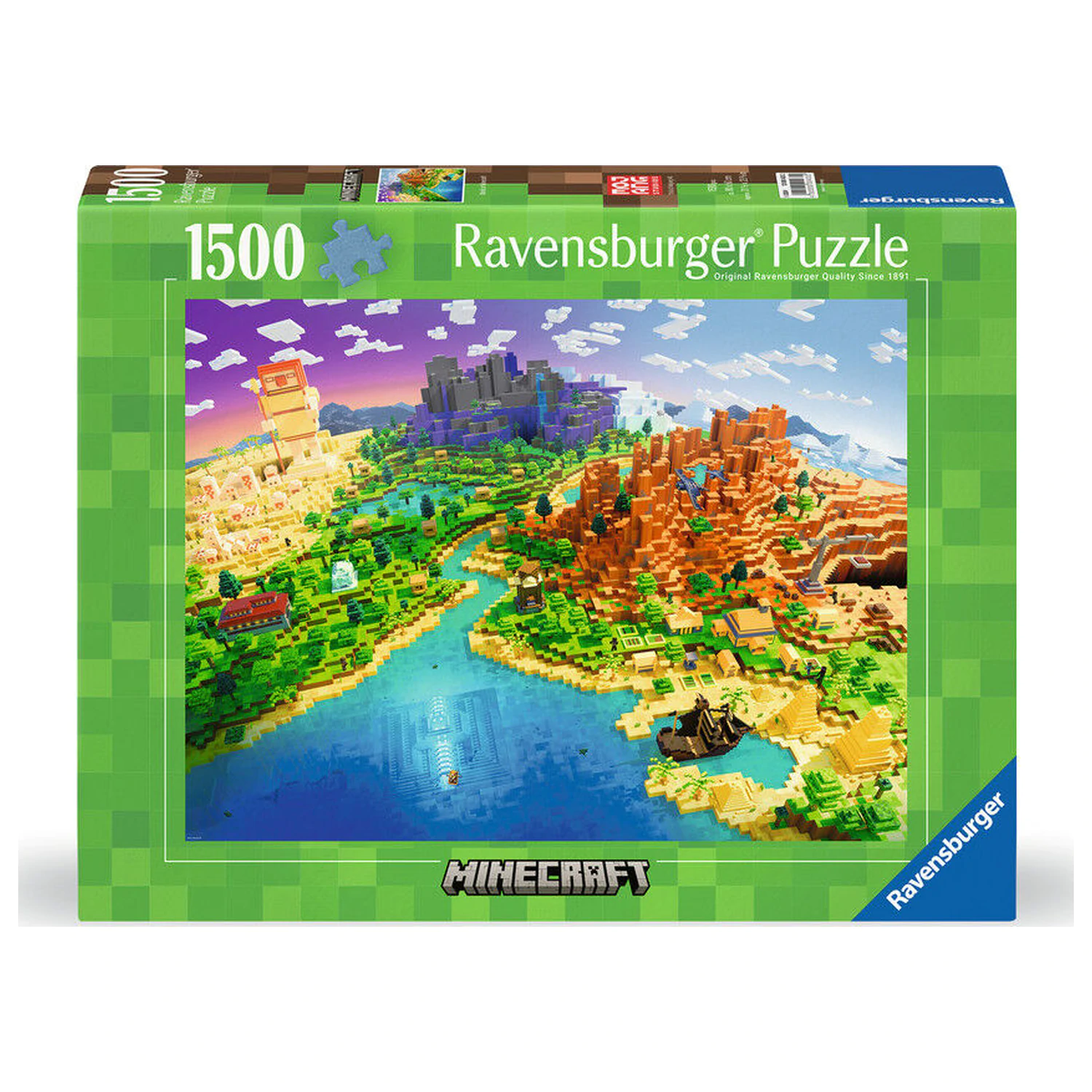 Minecraft puzzle 1500pcs product photo