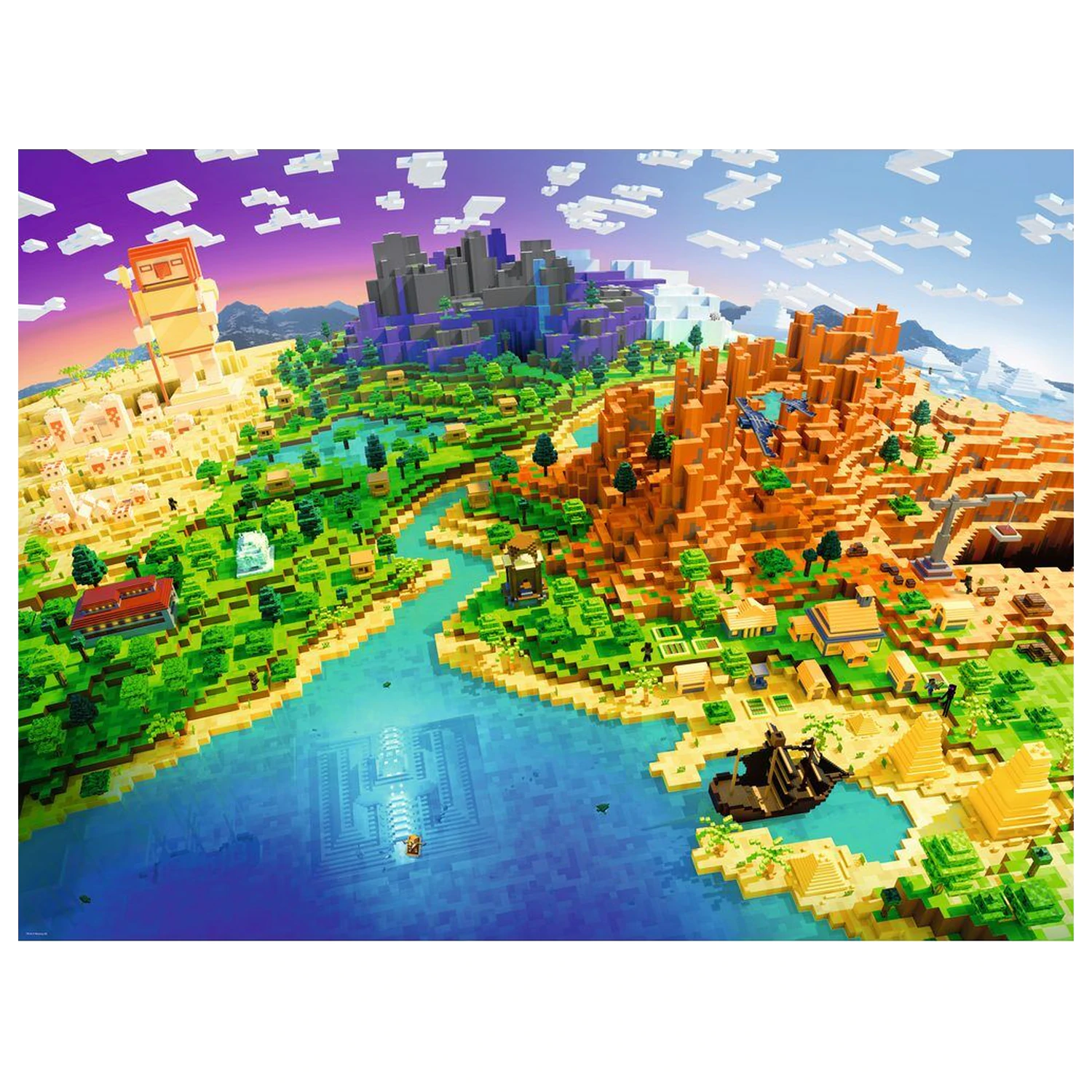 Minecraft puzzle 1500pcs product photo