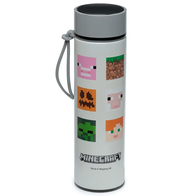 Minecraft thermos stainless steel bottle with thermometer 450ml product photo