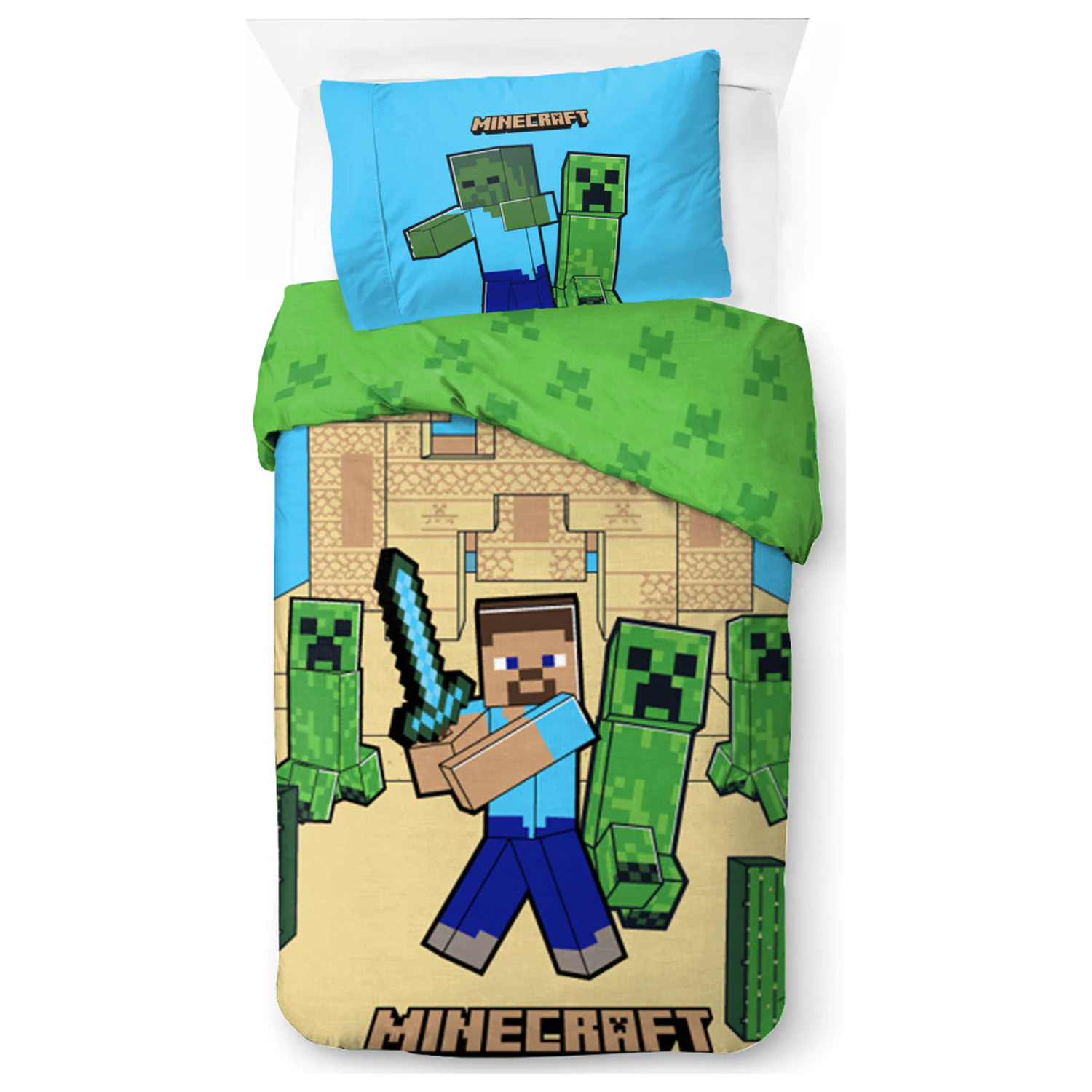 Minecraft Sand Castles Duvet Cover product photo