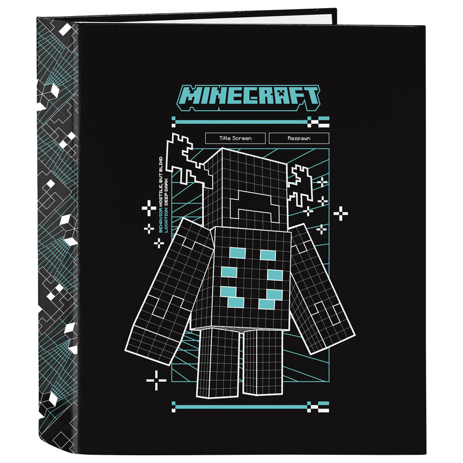 Minecraft Screen A4 cardboard 4 rings binder product photo