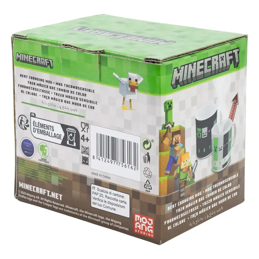 Minecraft Heat Change Mug Squared Pattern 325 ml termékfotó