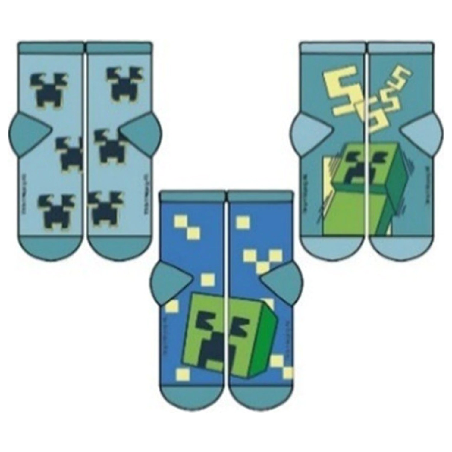 Minecraft Kids Socks Sss 27/30 product photo