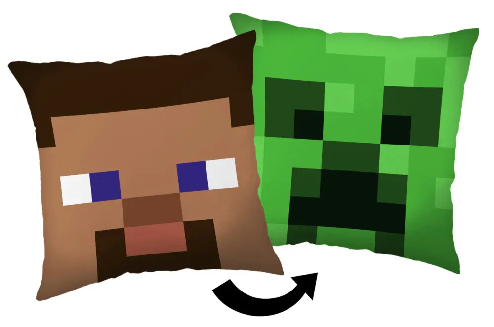 Minecraft Steve Creeper pillow, decorative pillow 40*40 cm product photo