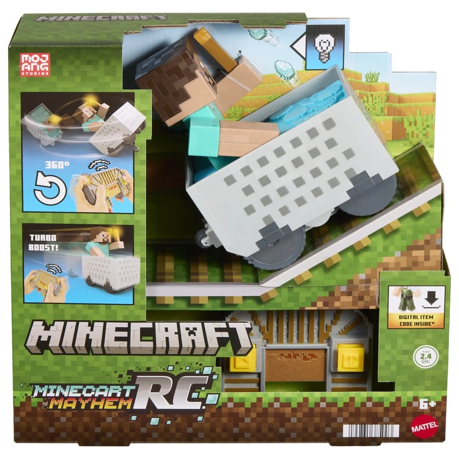 Minecraft RC Vehicle Steve in Minecart product photo