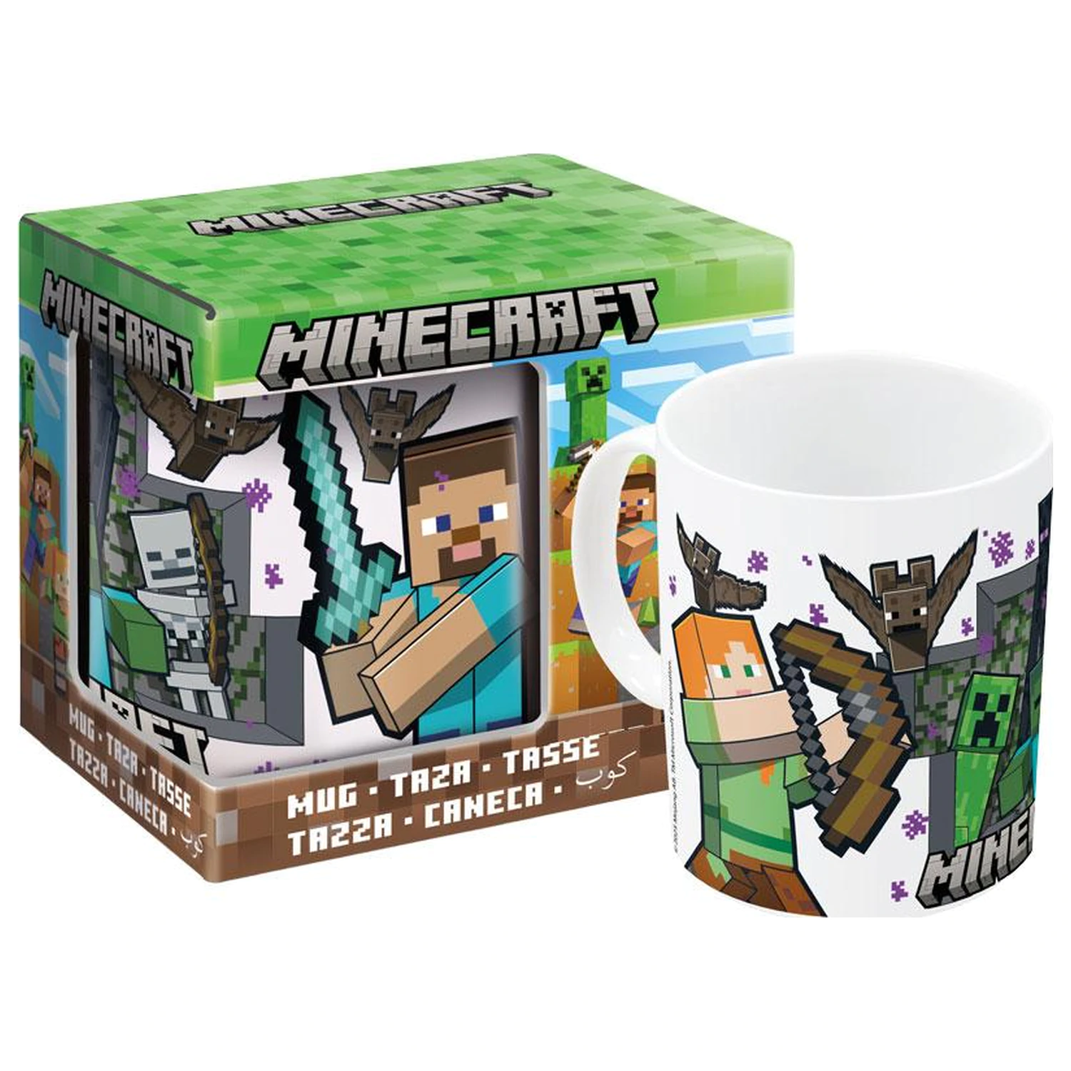 Minecraft Survival Mode Ceramic Mug 325ml product photo