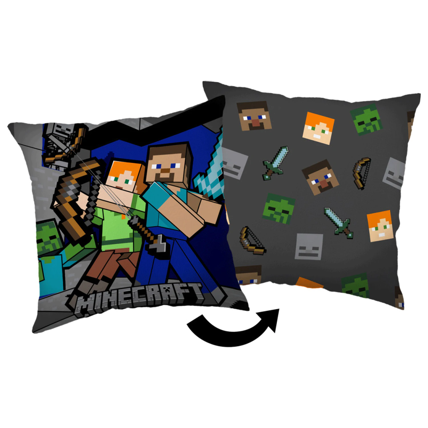 Minecraft Survival Mode Pillow, Decorative Cushion 40x40 cm product photo