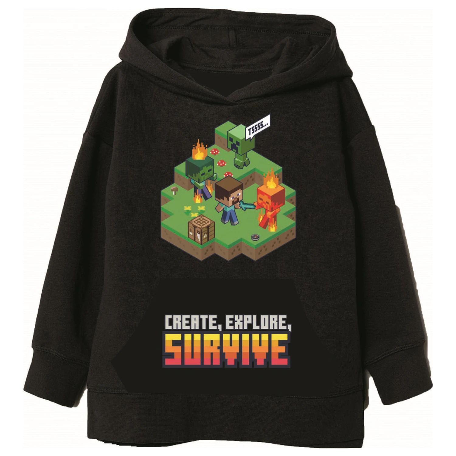 Minecraft Survive Kids Hoodie product photo