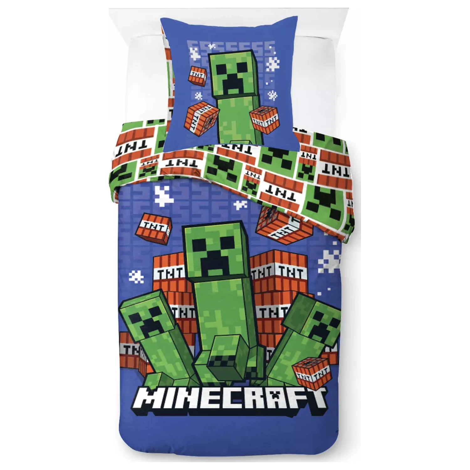 Minecraft Survive the Spiral Duvet Cover product photo