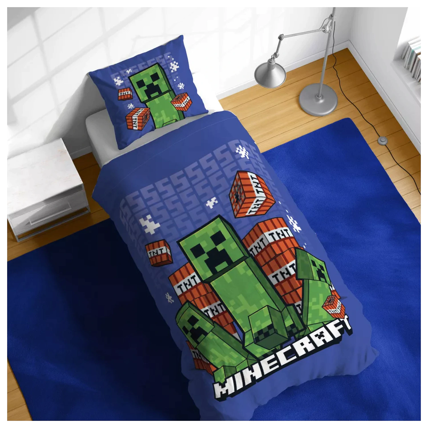 Minecraft Survive the Spiral Duvet Cover product photo