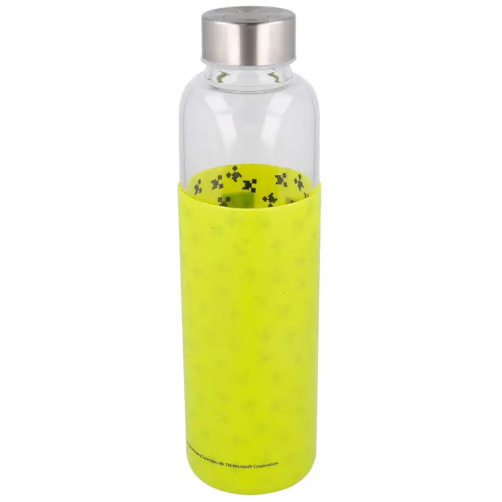 Minecraft silicone cover glass bottle 585ml product photo