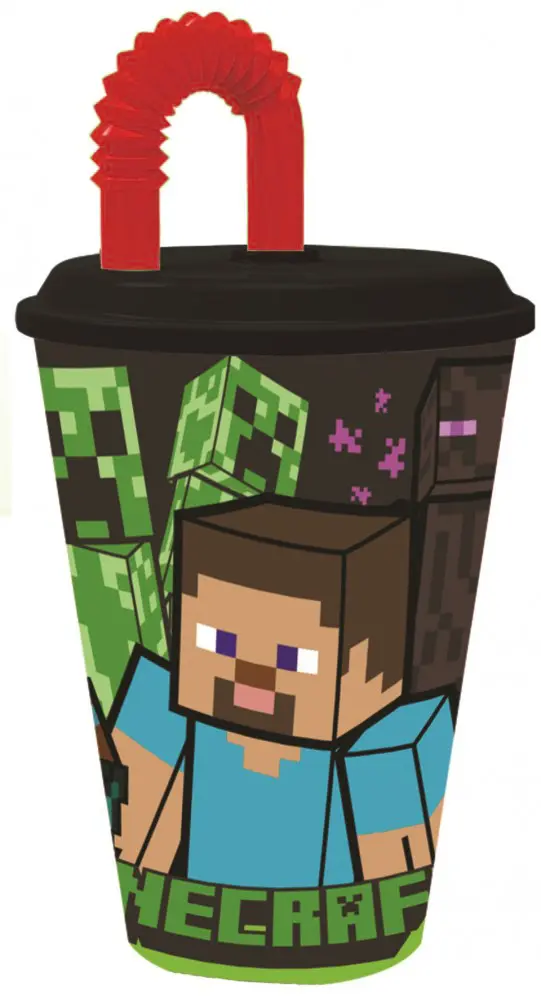 Minecraft Straw Cup, plastic 430 ml product photo