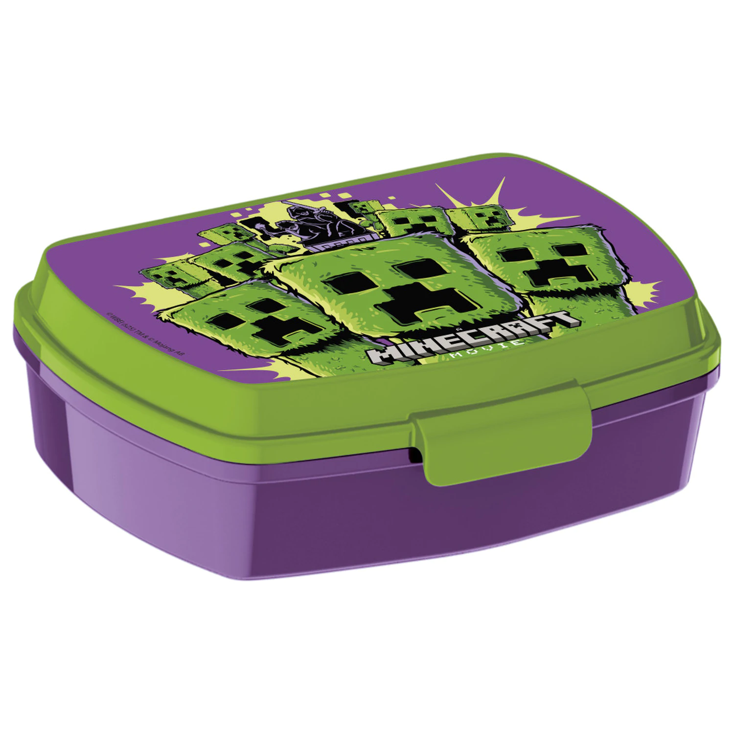 Minecraft The Movie funny plastic lunch box product photo