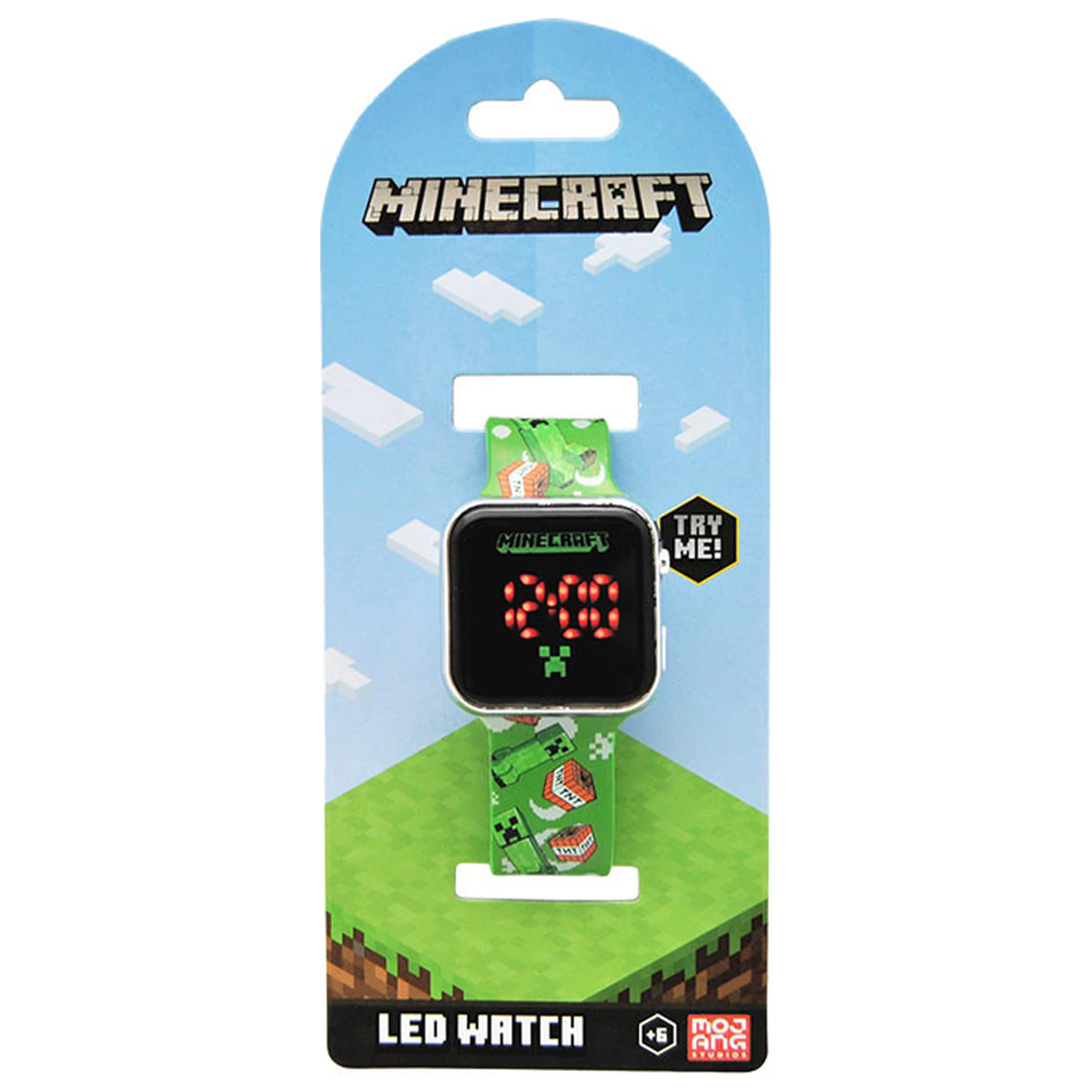 Minecraft TNT digital LED wristwatch product photo
