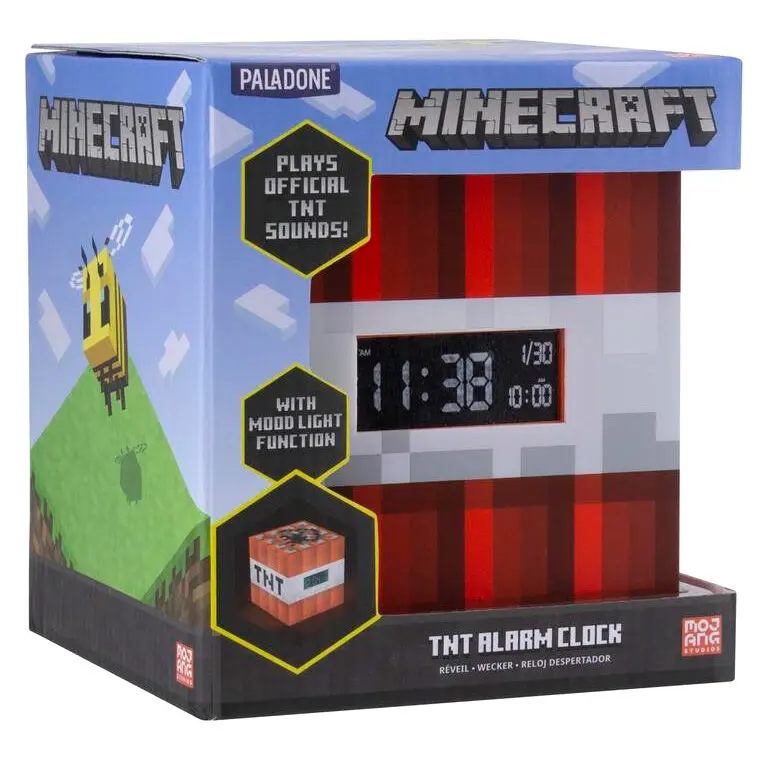 Minecraft TNT alarm clock product photo