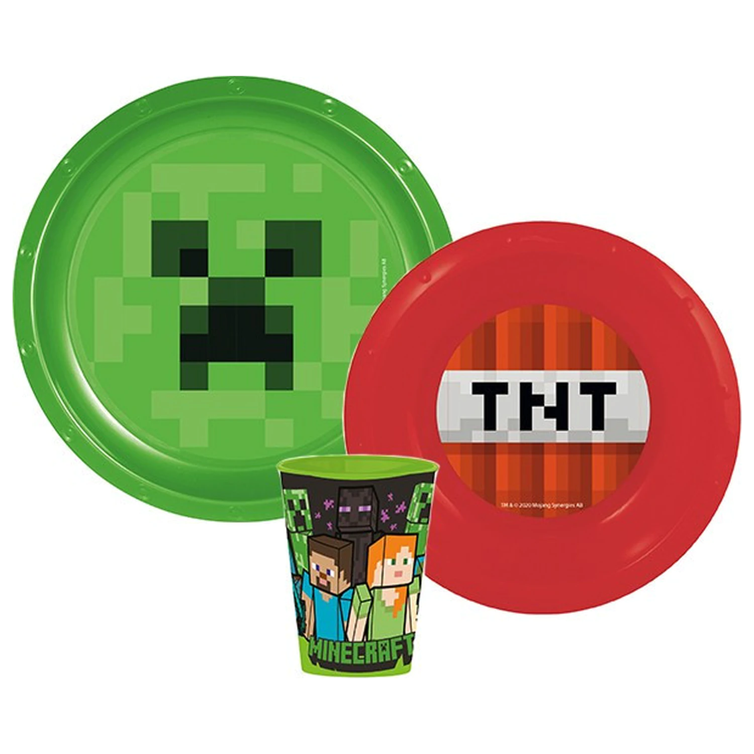 Minecraft TNT Dinnerware Set, Plastic Set product photo