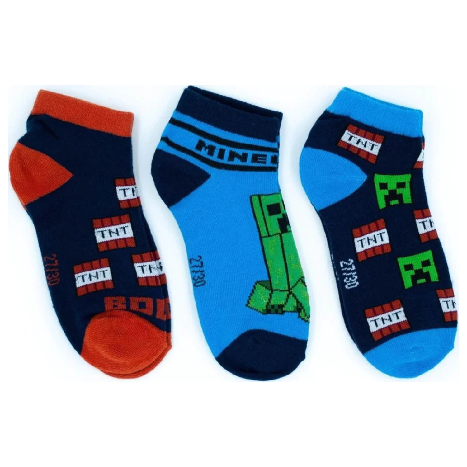 Minecraft TNT Kids Secret Socks 23/26 product photo