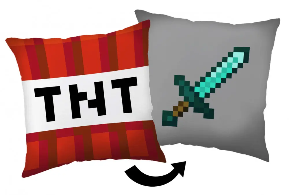 Minecraft TNT Sword cushion, throw pillow 40*40 cm product photo
