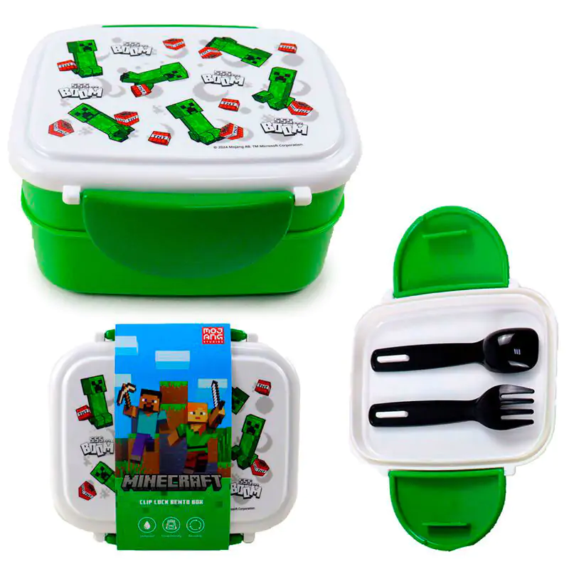 Minecraft TNT lunch box + cutlery termékfotó