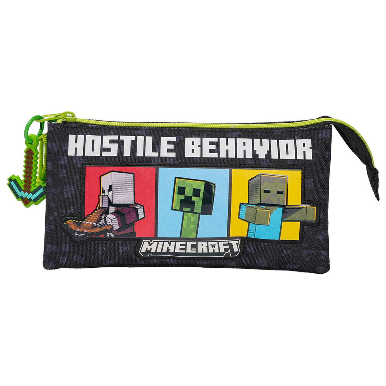 Minecraft triple pencil case product photo