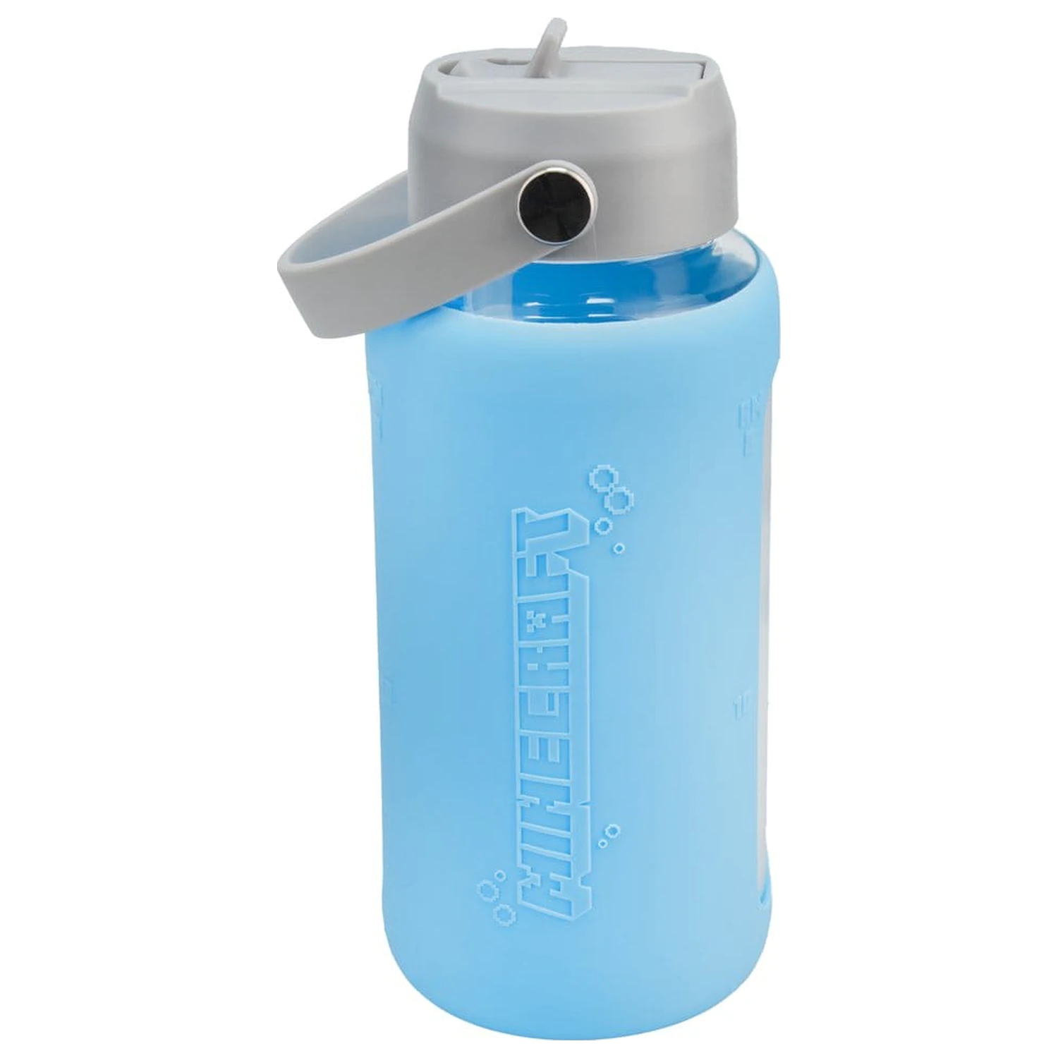 Minecraft Glass Water Bottle with Sleeve product photo