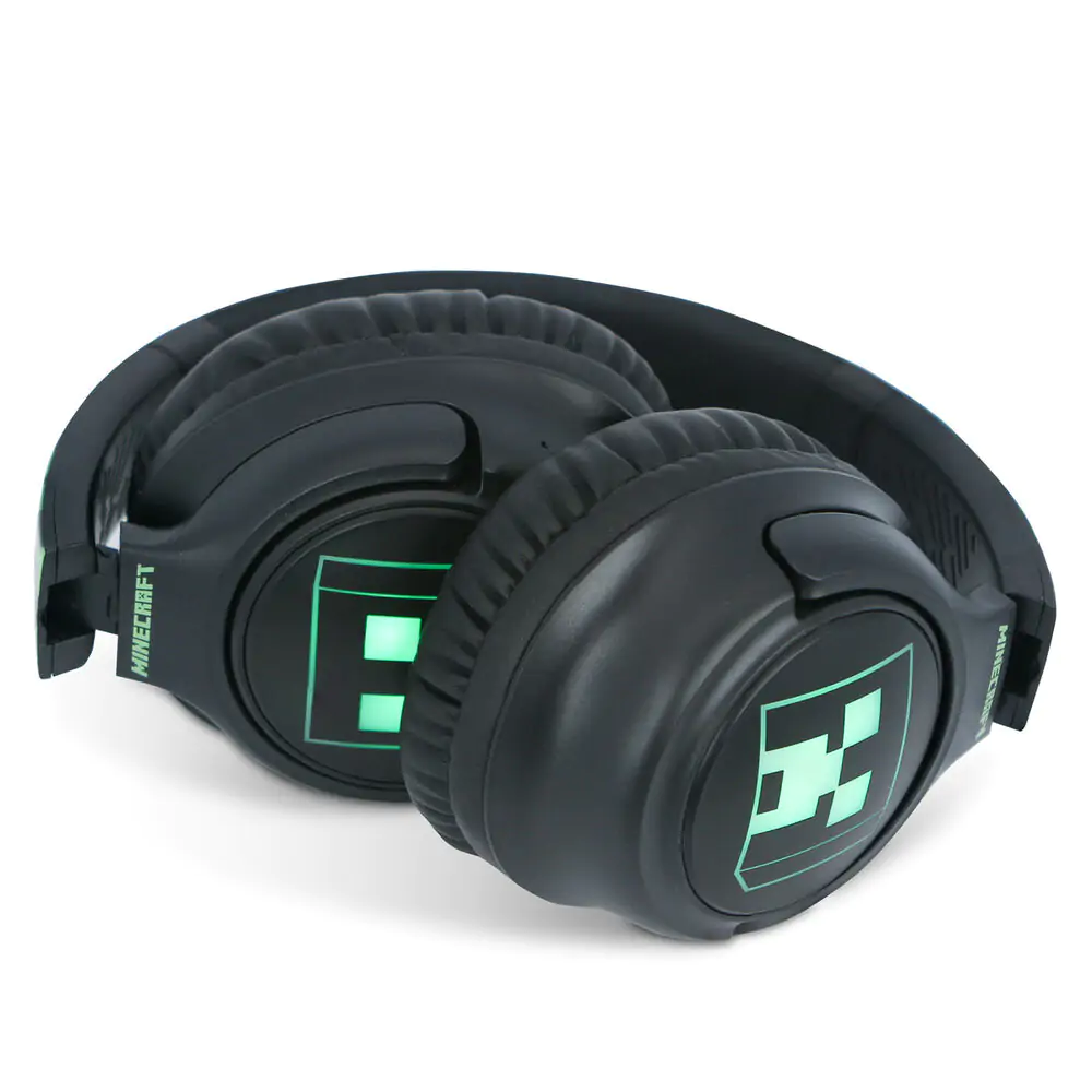 Minecraft wireless LED headphones product photo