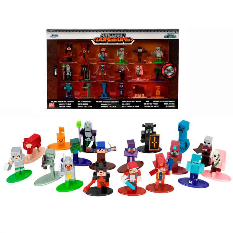 Minecraft wave 7 set 18 figures 4cm product photo