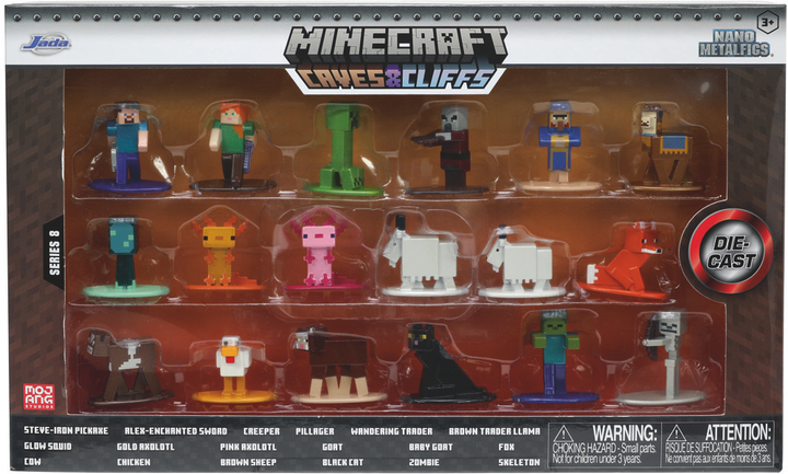 Minecraft wave 8 set 18 figures 4cm product photo
