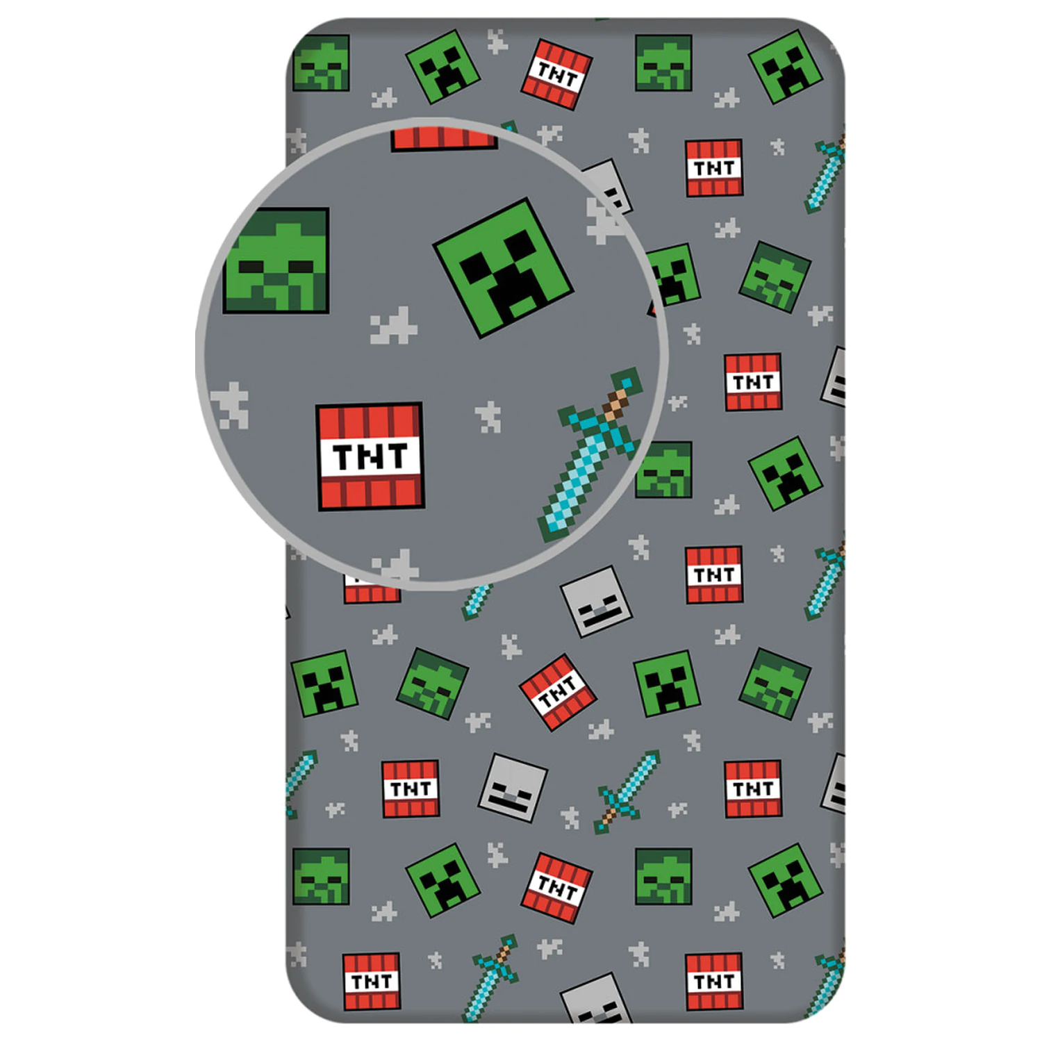 Minecraft We Got This Fitted Sheet 90x200 cm product photo