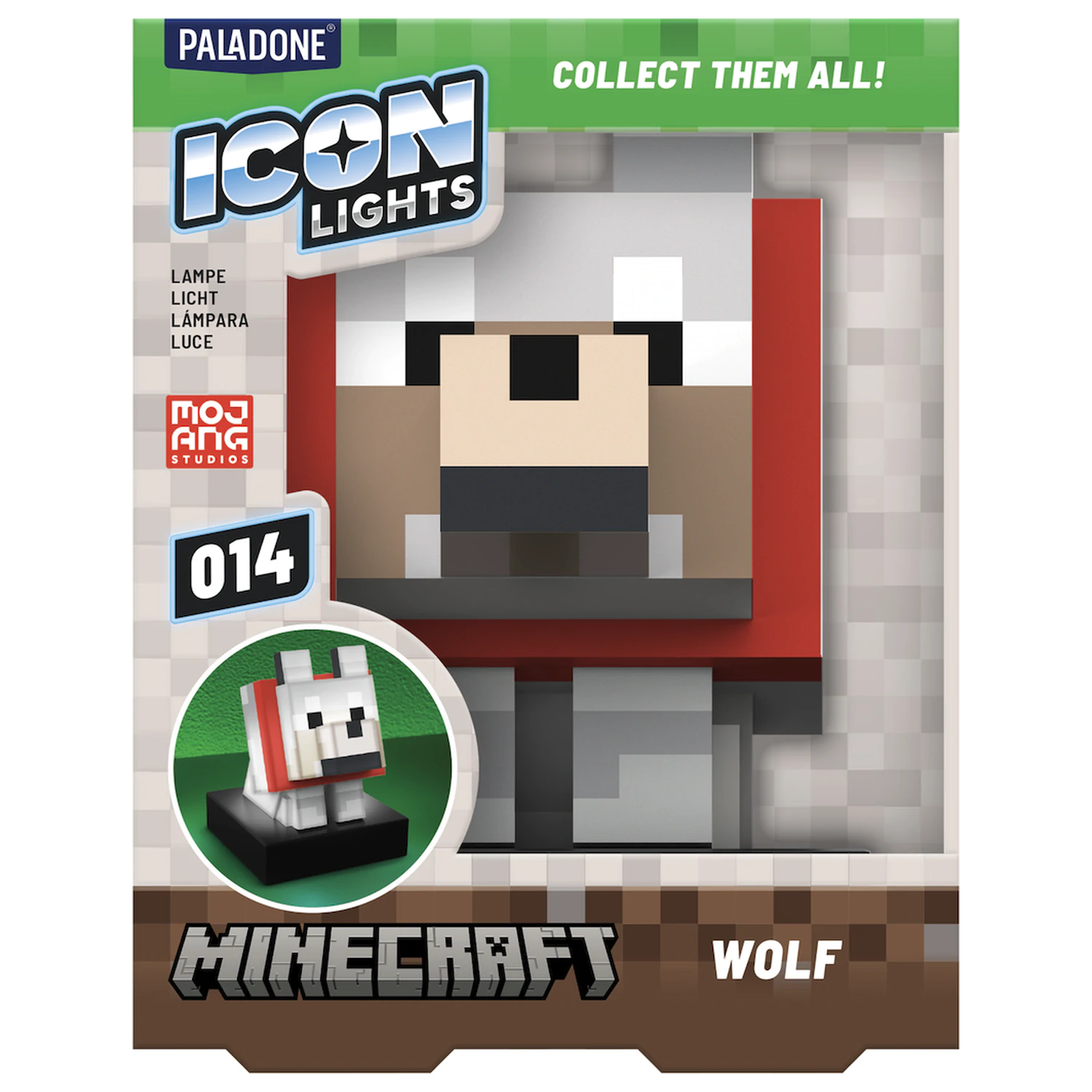 Minecraft Wolf Icon Lamp product photo