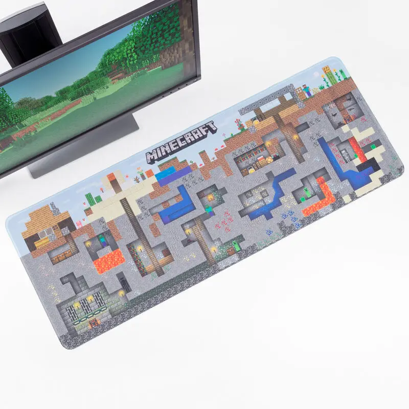Minecraft World gaming desk mat product photo