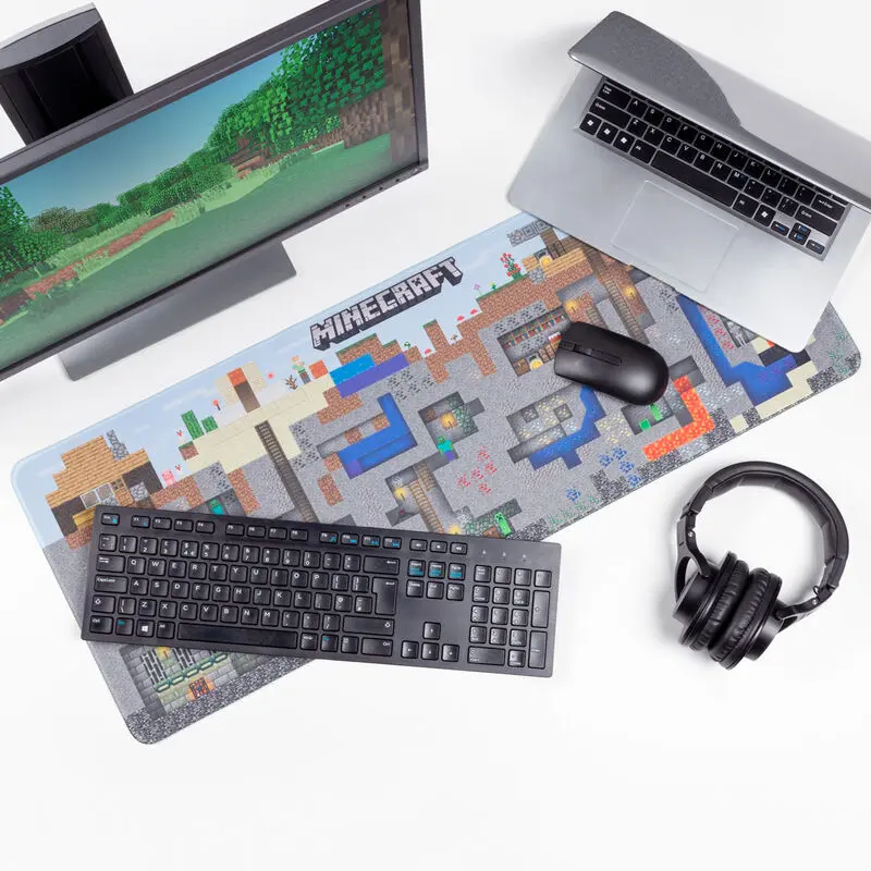 Minecraft World gaming desk mat product photo