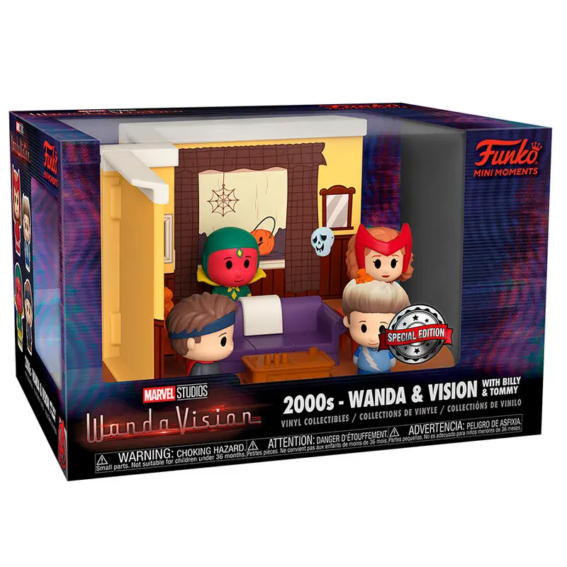 WandaVision POP! Mini Moment Vinyl Figure Set Living Room 00's (Halloween) 4 cm product photo