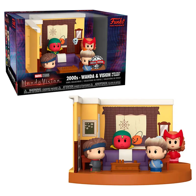 WandaVision POP! Mini Moment Vinyl Figure Set Living Room 00's (Halloween) 4 cm product photo