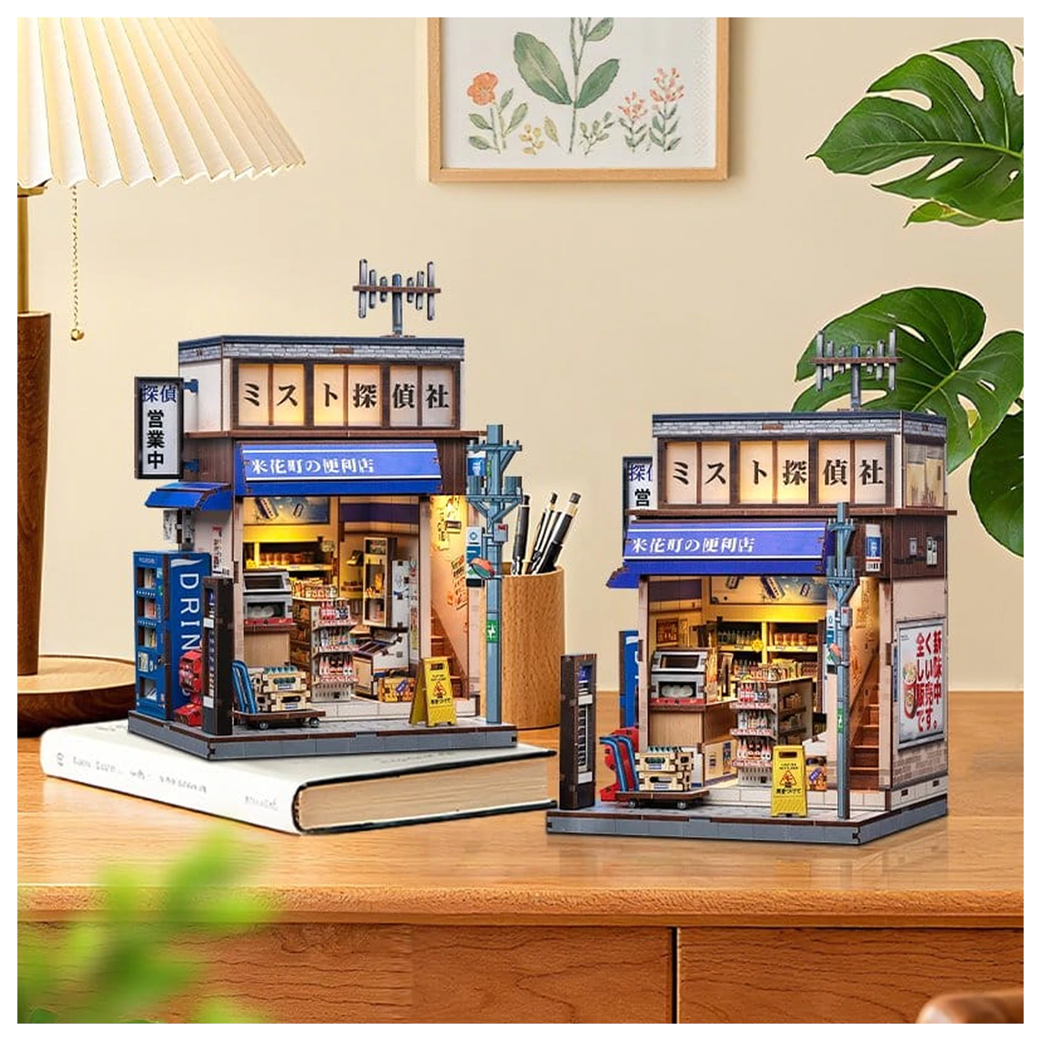 Miniature House Model Kit Beika-cho Convenience Store 22 x 15 cm   product photo