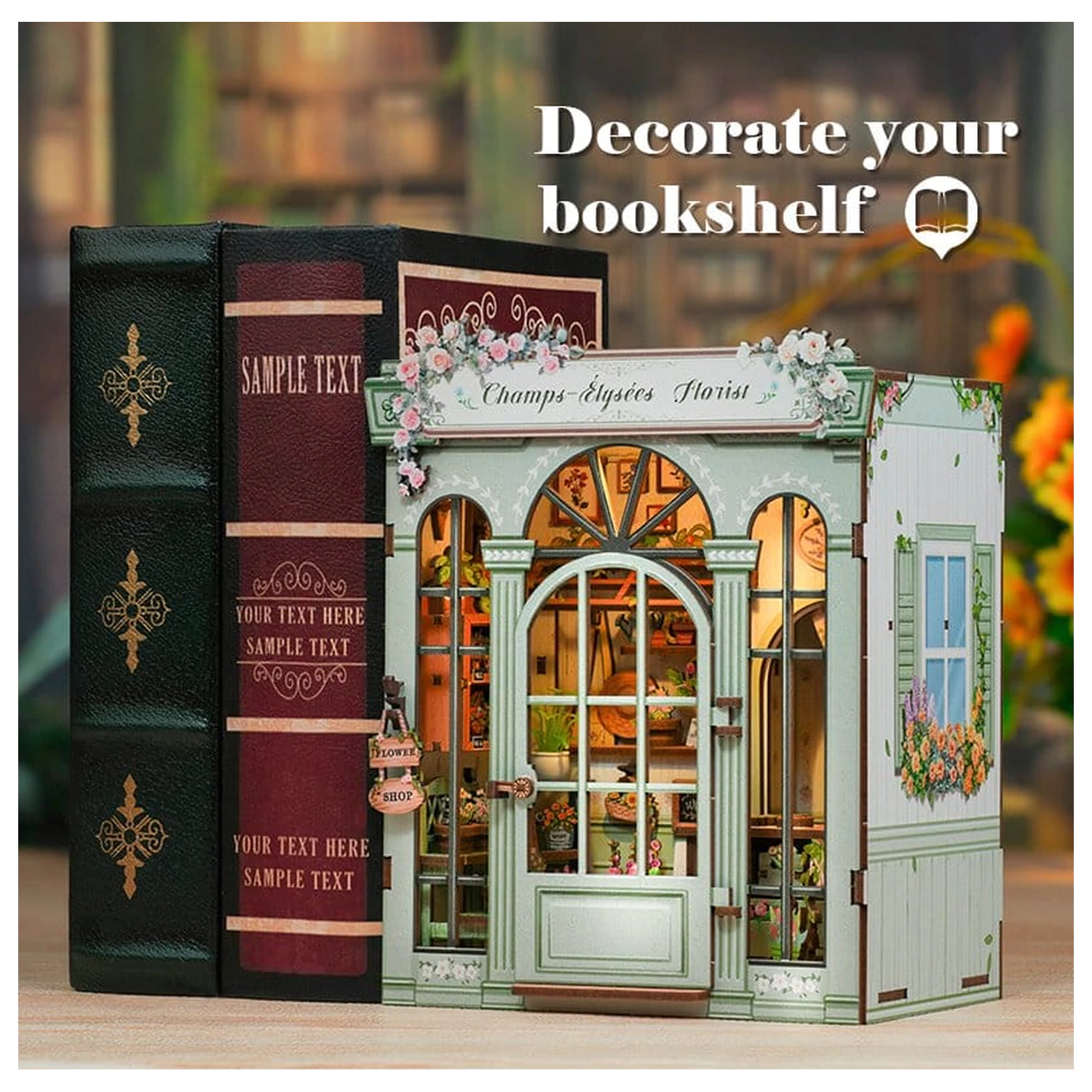 Miniature House Model Kit Champs-Élysées Florist 18 x 16 cm   product photo