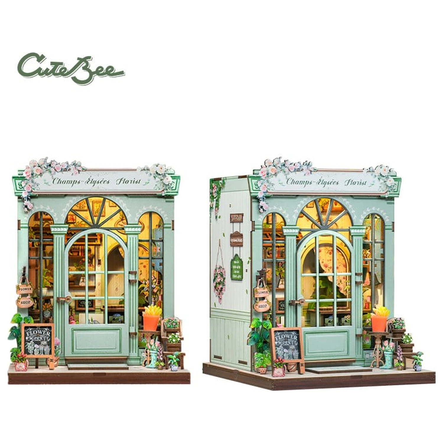 Miniature House Model Kit Champs-Élysées Florist 18 x 16 cm   product photo