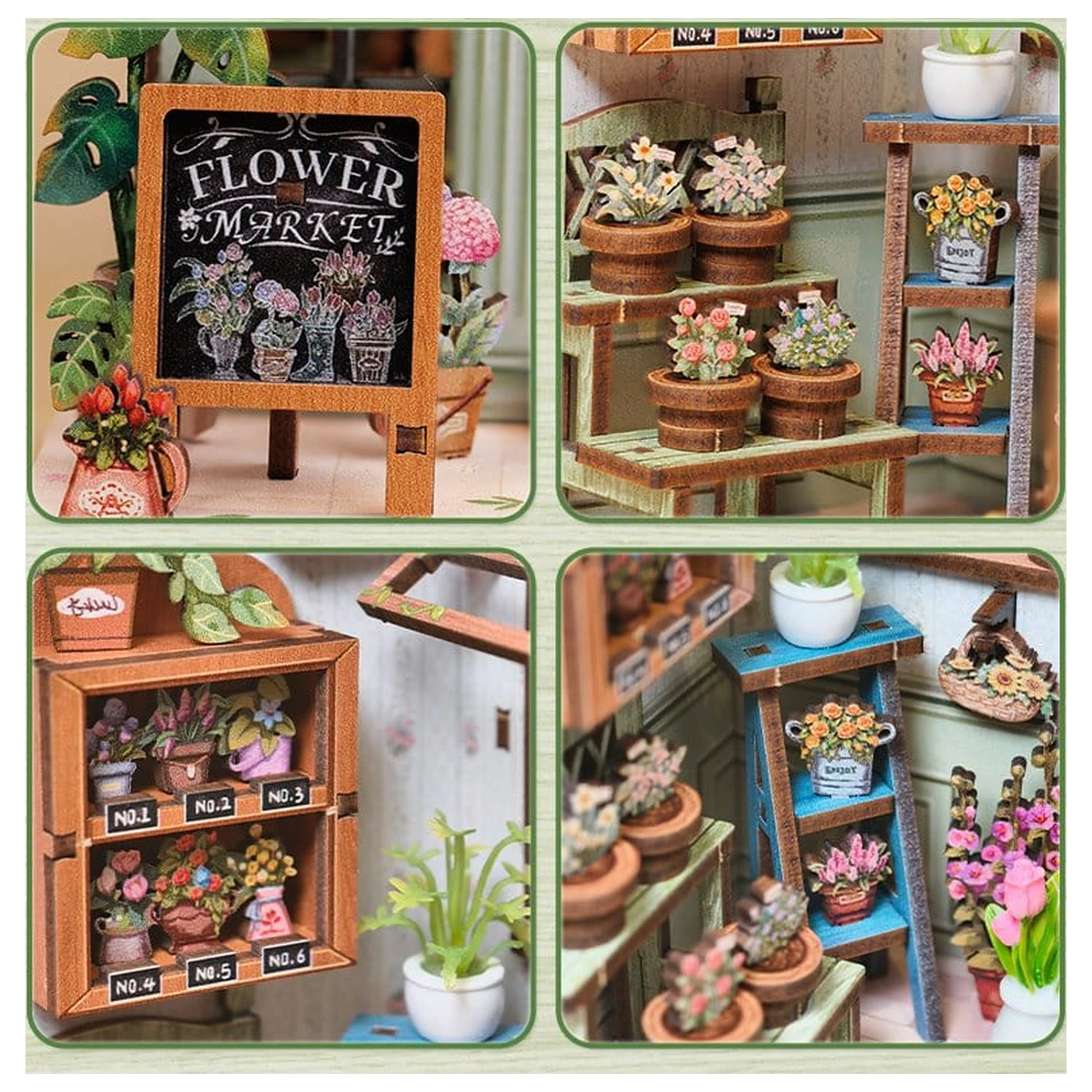 Miniature House Model Kit Champs-Élysées Florist 18 x 16 cm   product photo