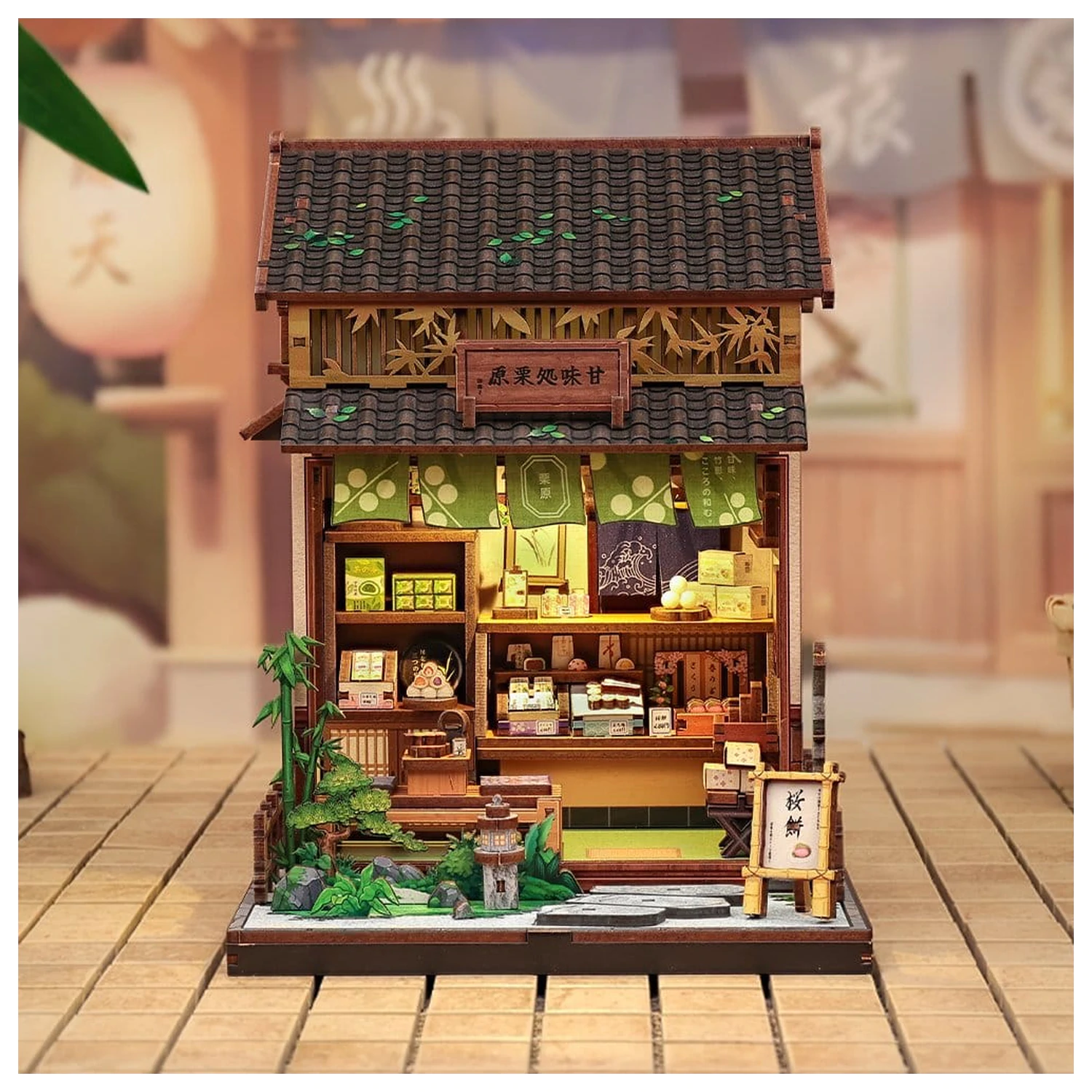 Miniature House Model Kit Kanmi-dokoro Kurihara 19 x 15 cm   product photo