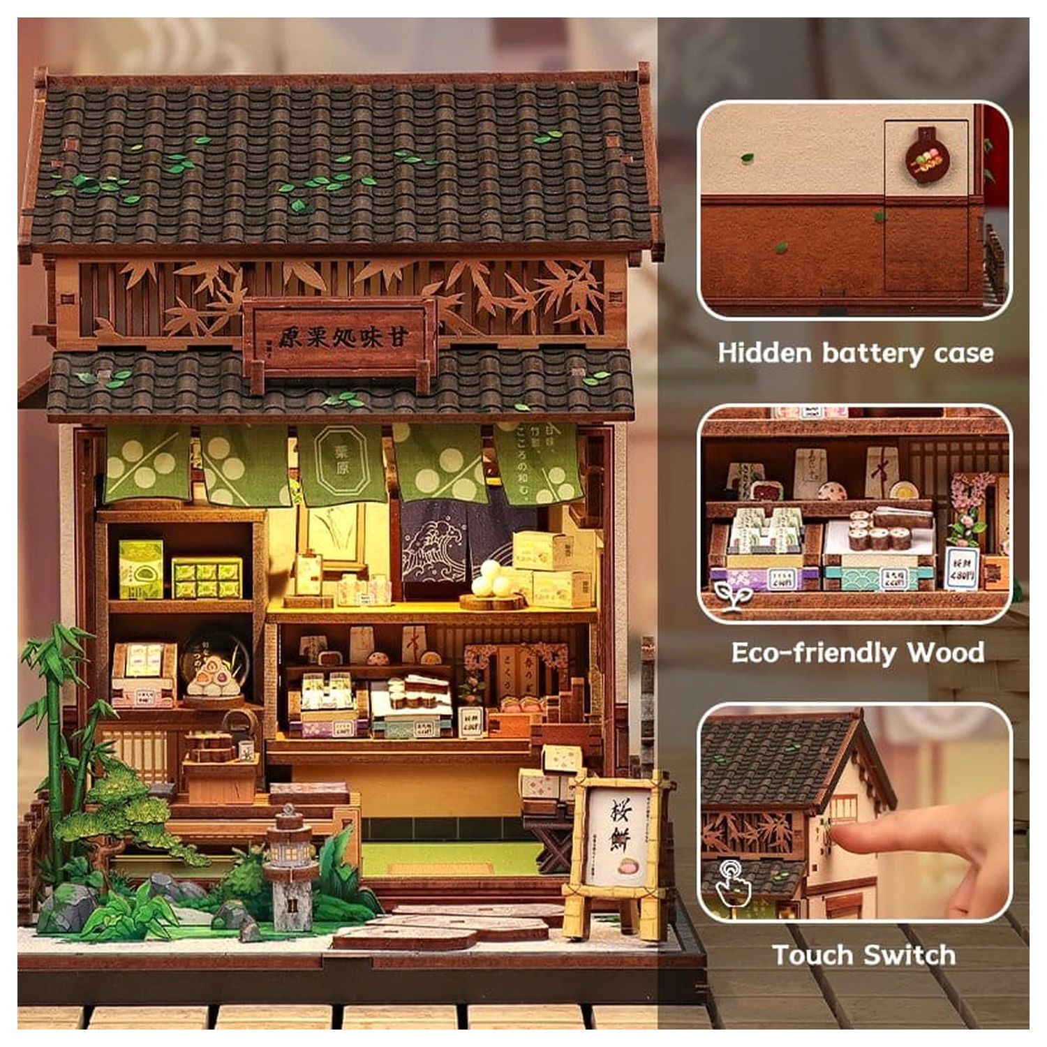 Miniature House Model Kit Kanmi-dokoro Kurihara 19 x 15 cm   product photo