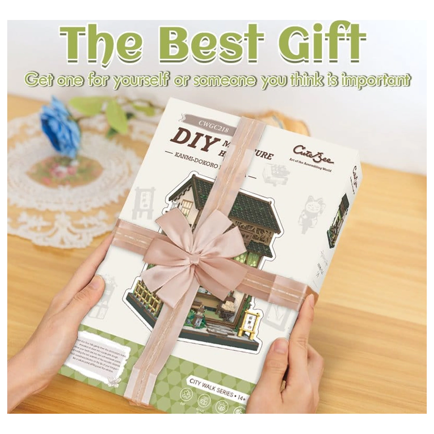 Miniature House Model Kit Kanmi-dokoro Kurihara 19 x 15 cm   product photo