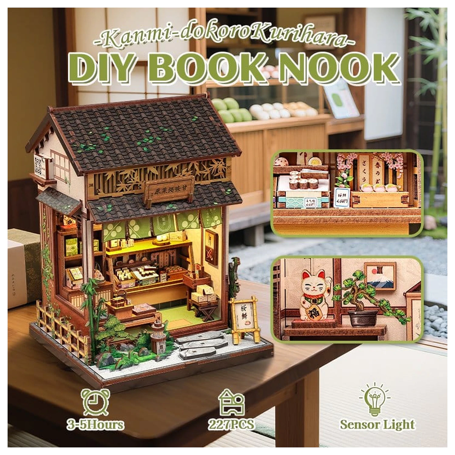 Miniature House Model Kit Kanmi-dokoro Kurihara 19 x 15 cm   product photo