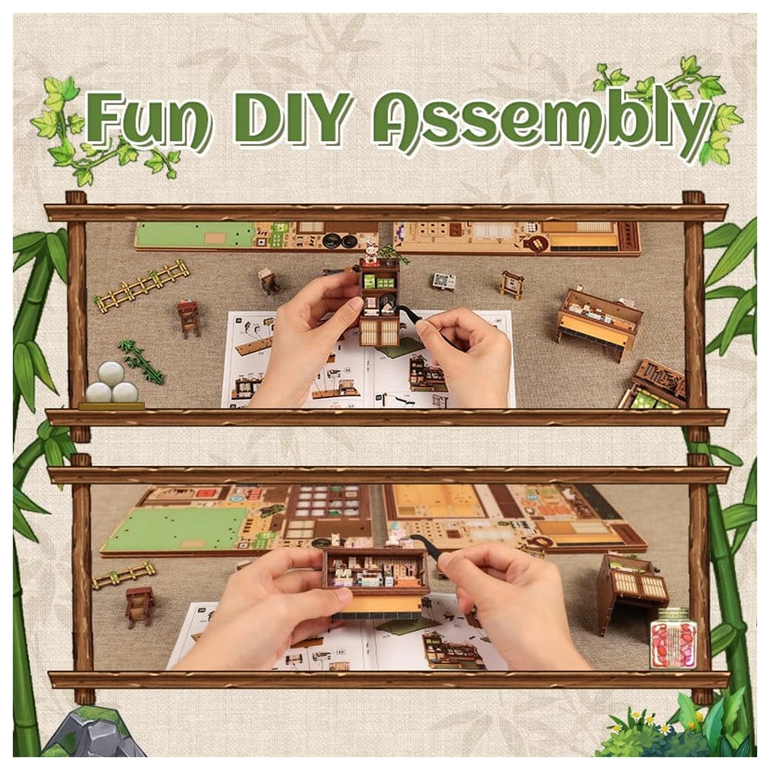 Miniature House Model Kit Kanmi-dokoro Kurihara 19 x 15 cm   product photo