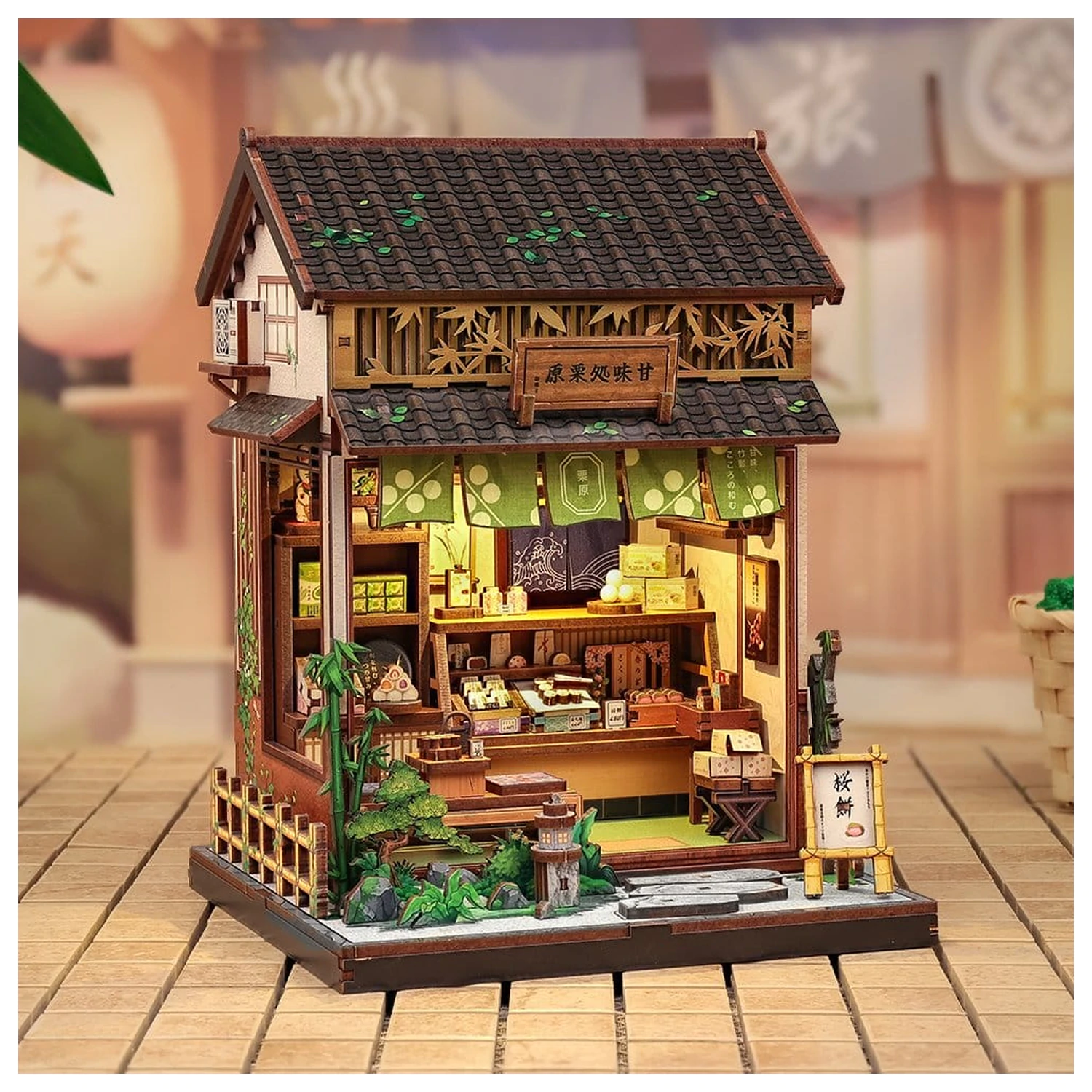 Miniature House Model Kit Kanmi-dokoro Kurihara 19 x 15 cm   product photo