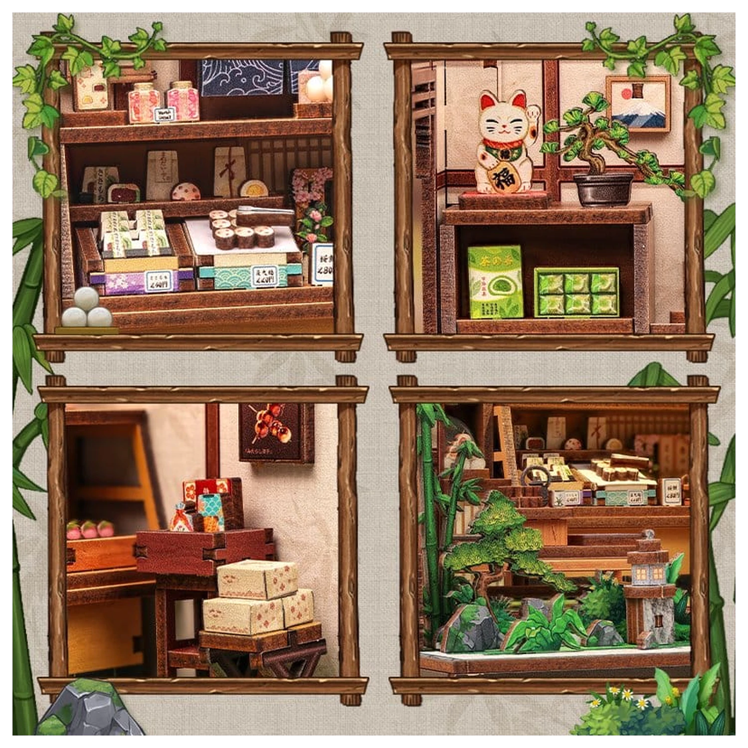 Miniature House Model Kit Kanmi-dokoro Kurihara 19 x 15 cm   product photo