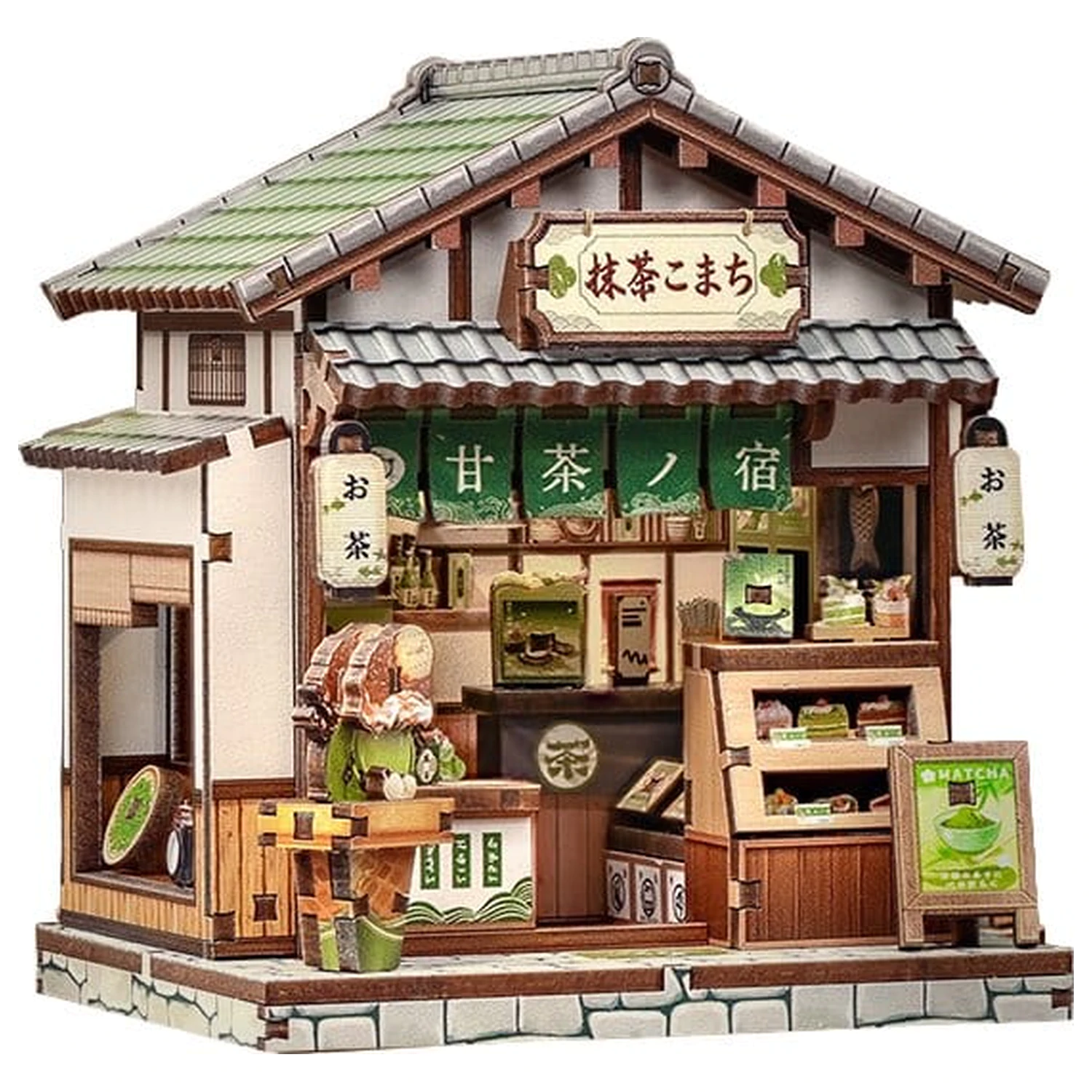 Miniature House Model Kit Kyoto Matcha Cottage 11 x 9 cm product photo