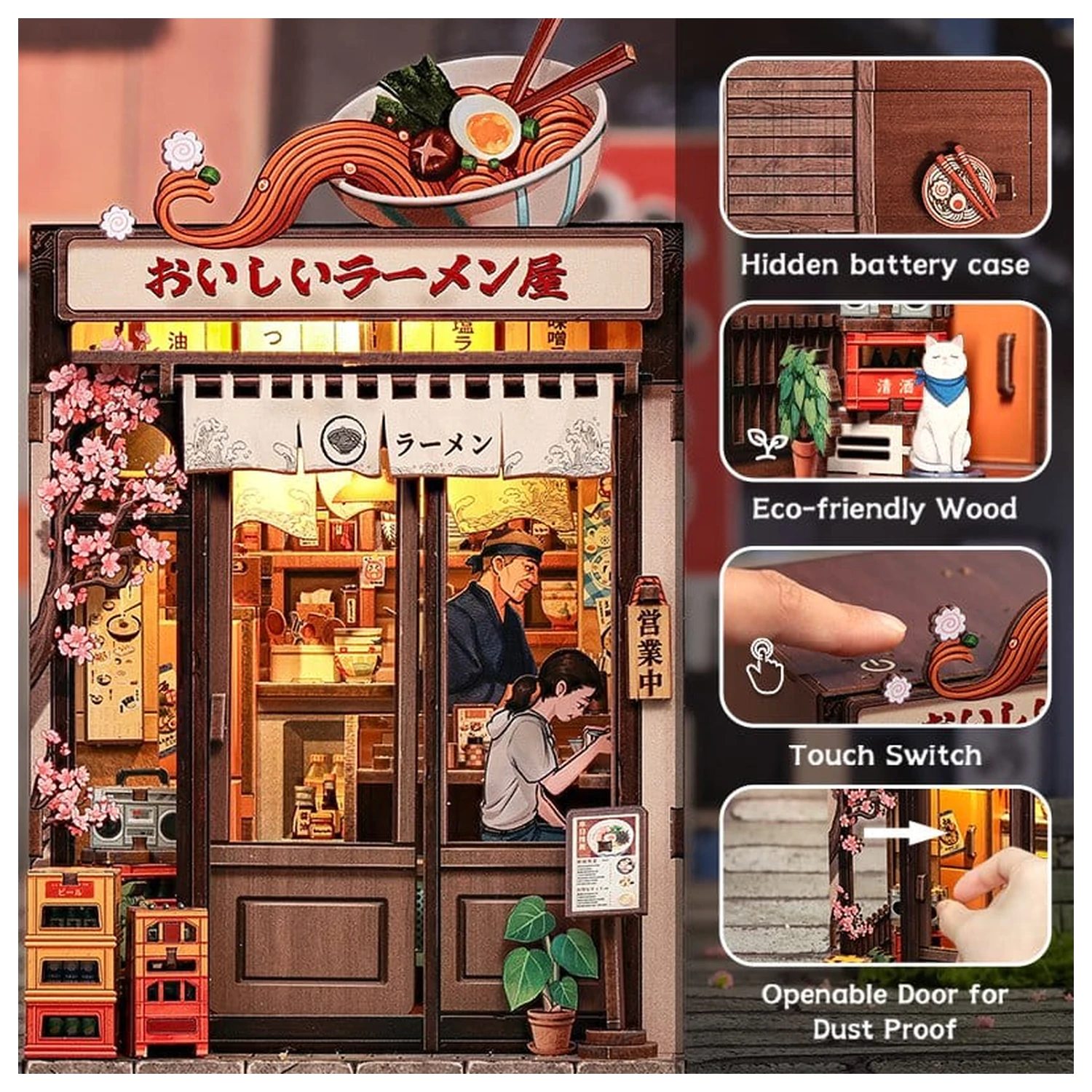 Miniature House Model Kit Oishii Kyoto 22 x 13 cm   product photo