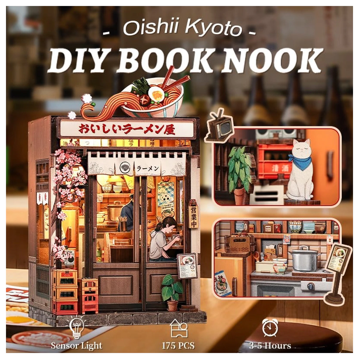 Miniature House Model Kit Oishii Kyoto 22 x 13 cm   product photo